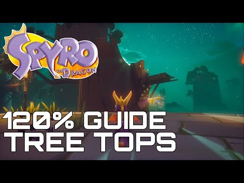 Spyro The Dragon (Reignited) 120% Guide TREE TOPS (ALL GEMS, EGGS, DRAGONS...)