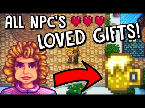 What Are The Villagers Most Loved Gifts? *HEART GUIDE!* - Stardew Valley!
