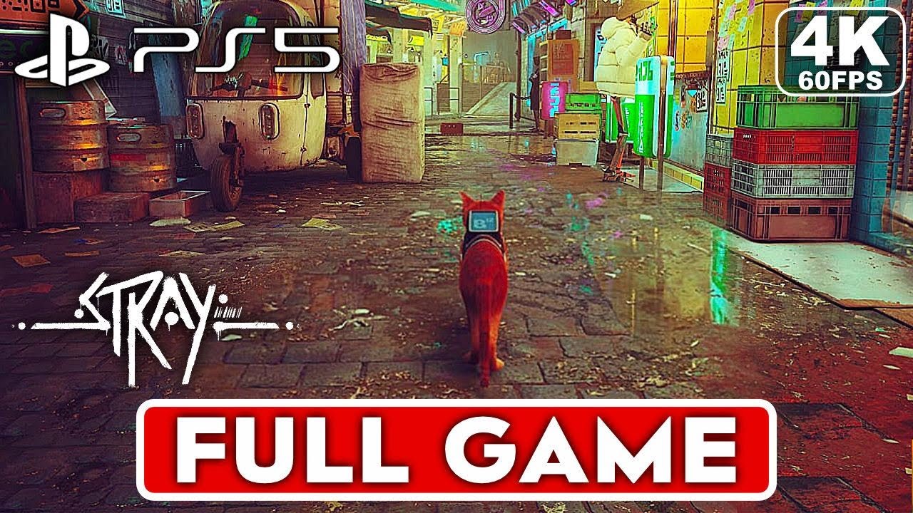 STRAY Gameplay Walkthrough Part 1 FULL GAME [4K 60FPS PS5] -  No Commentary