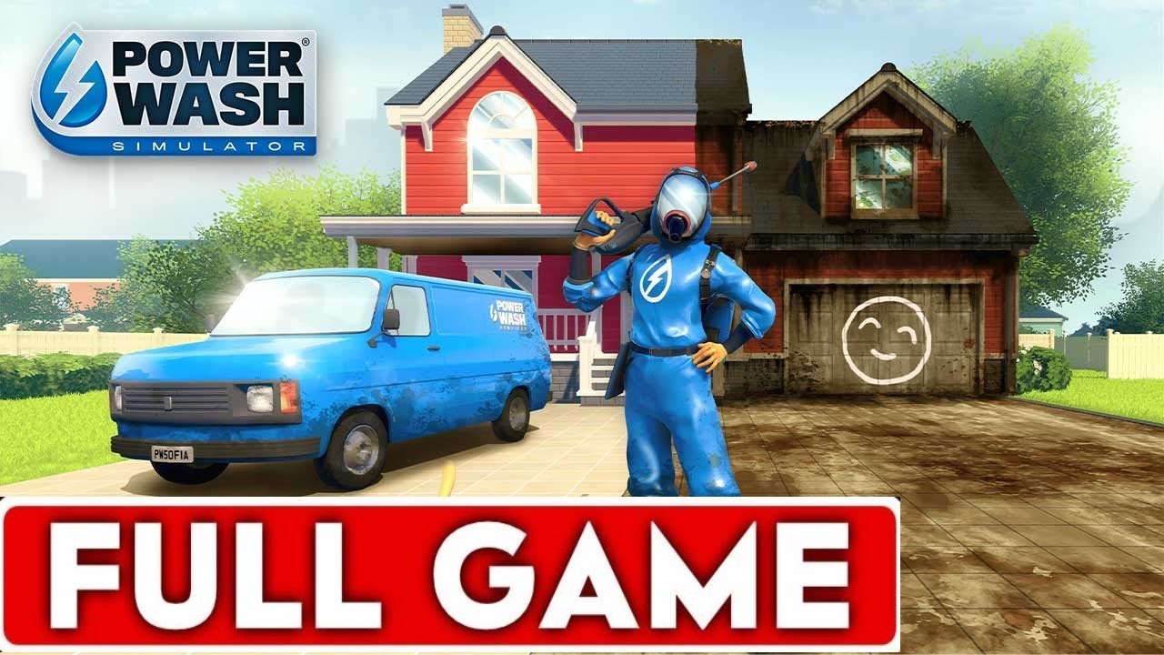 PowerWash Simulator Longplay Full Game Walkthrough