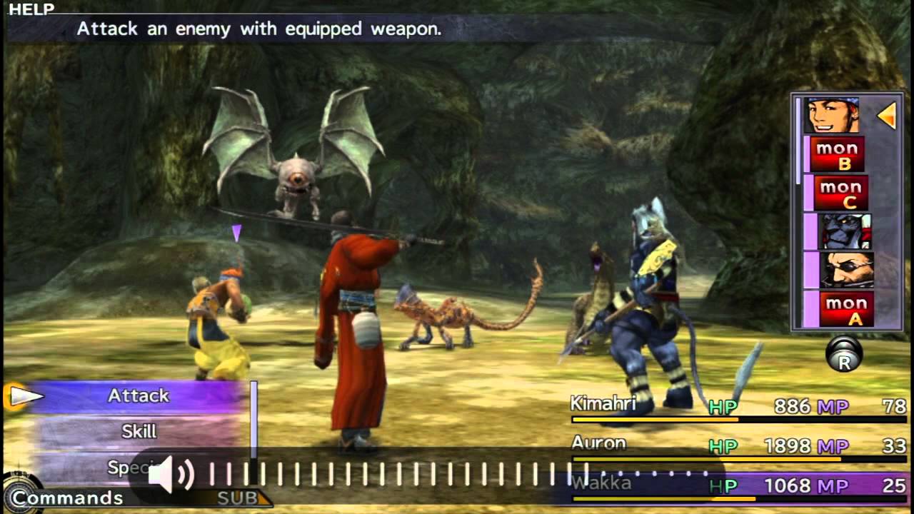 Final Fantasy X HD Vita Gameplay