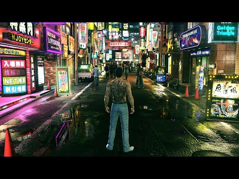 Yakuza Kiwami 2 PC Funny & Brutal Combat Gameplay - 4K Max Settings