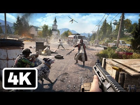 20 Minutes of Far Cry 5 Fly, Fishing, and Killing Gameplay in 4K - PSX 2017