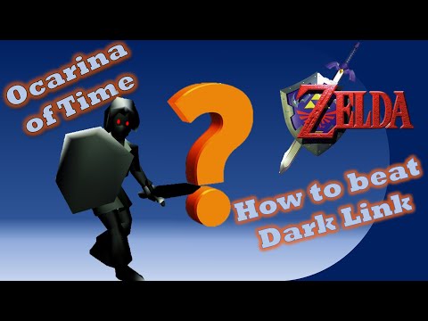 Legend of Zelda Ocarina of Time N64 How to Beat Dark Link Easily