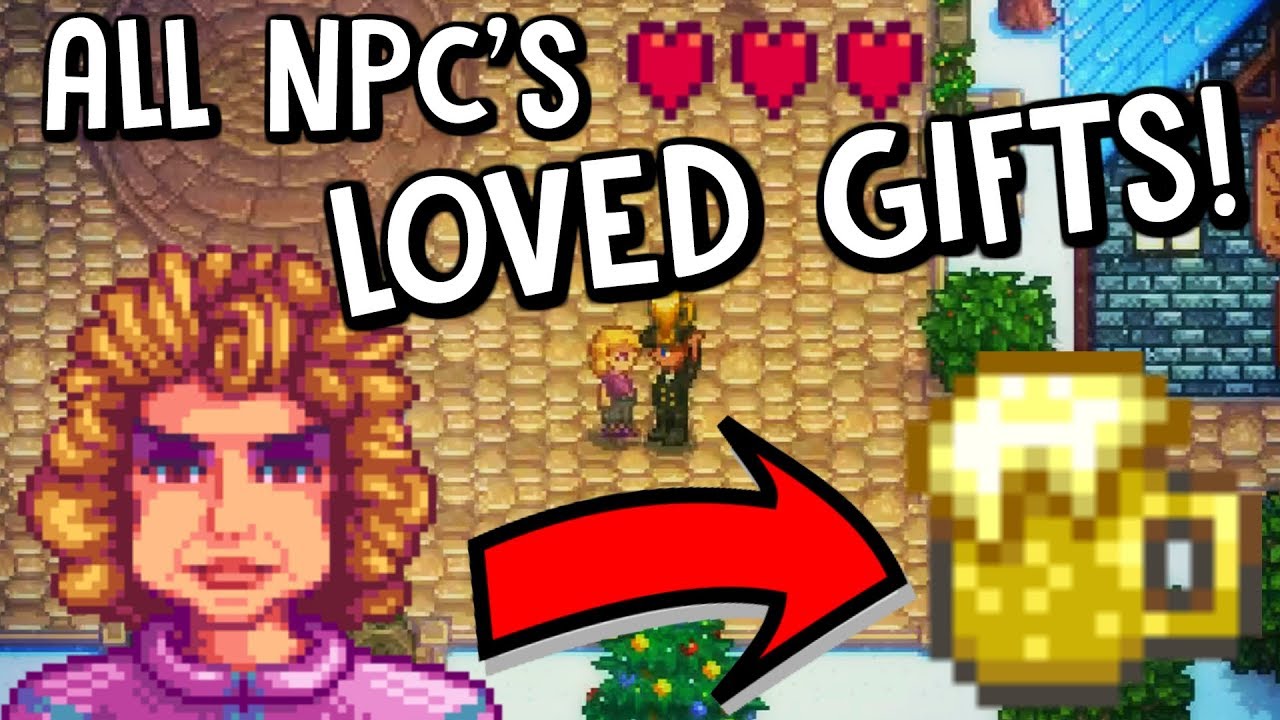 What Are The Villagers Most Loved Gifts? *HEART GUIDE!* - Stardew Valley!