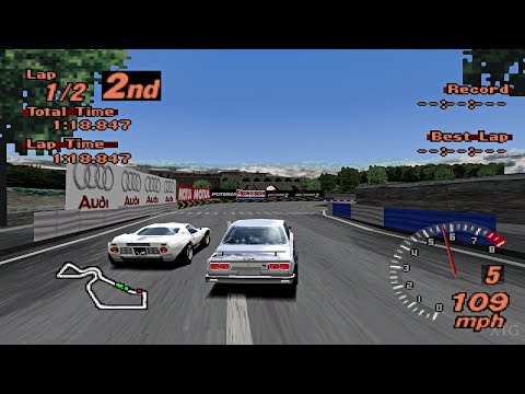 Gran Turismo 2 - Historic Car Cup Race (Rome Circuit) PS1 Gameplay HD