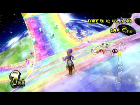 Mario Kart Wii (Wii) walkthrough - Rainbow Road