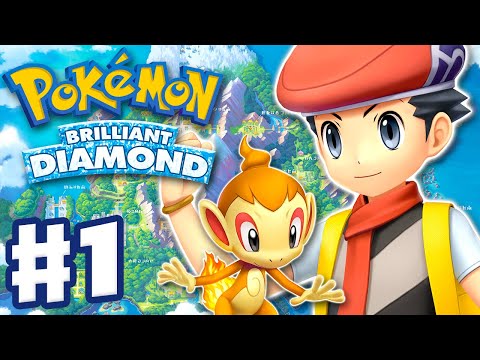 Pokemon Brilliant Diamond and Shining Pearl - Gameplay Walkthrough Part 1 - Sinnoh Region Intro!