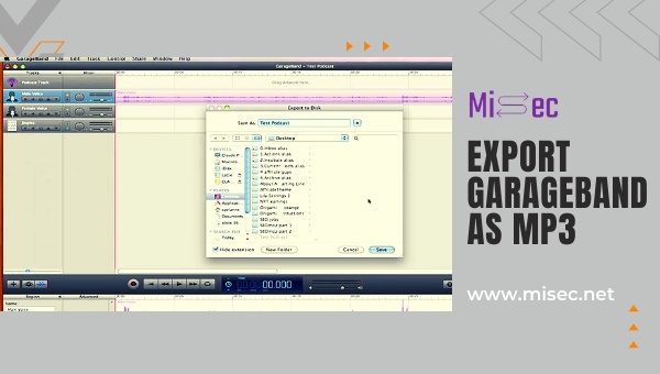 Export GarageBand As MP3