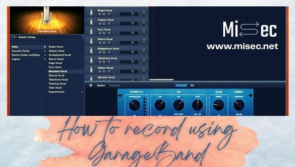 Record Audio Using GarageBand