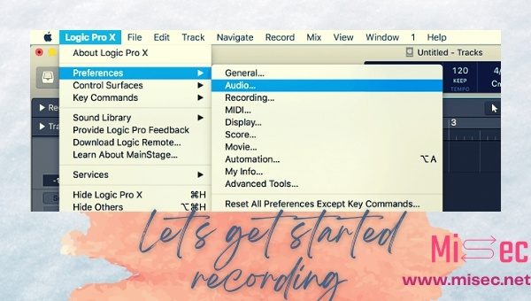 Record Audio Using GarageBand